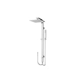 Nero Rain Square Shower System - Double Hose Chrome